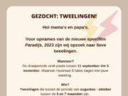 Tweeling gezocht: zien we jouw baby’s straks in een film? film tweeling